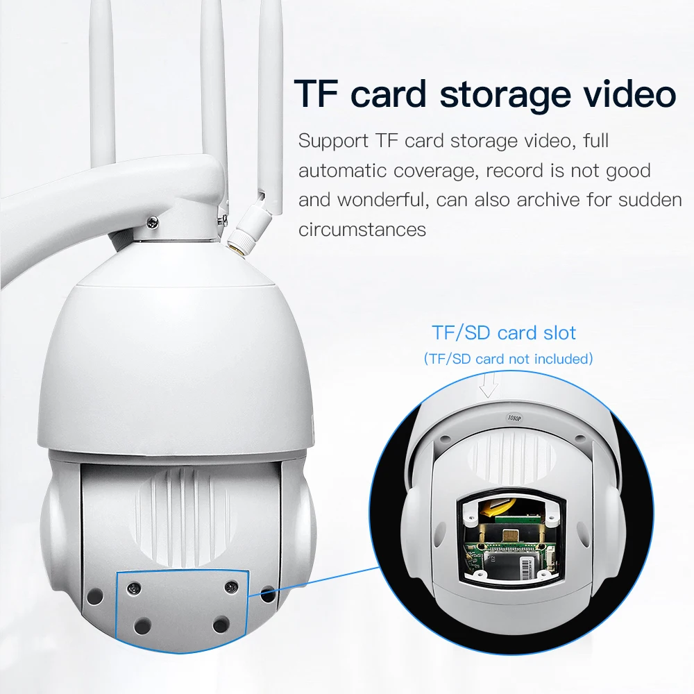 1080P HD беспроводная домашняя камера безопасности, уличная 3g 4G SIM карта PTZ WiFi IP камера 30X оптический зум, скоростная купольная камера видеонаблюдения