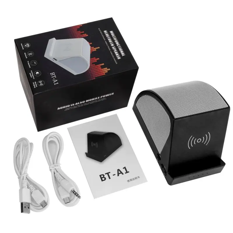 

Multifunctional Power Bank Charging Phone Holder Bracket Speaker For Bluetooth Table Stand Wireless Charger