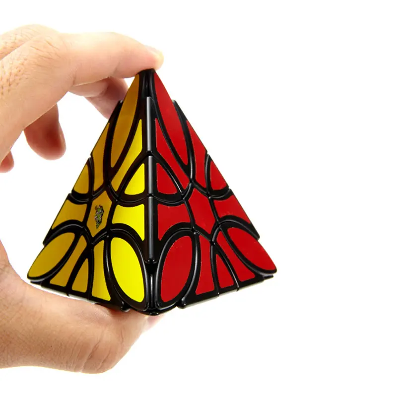 LanLan клевера, пирамидка, Магический кубик 3х3х3, Pyraminxeds Скорость головоломка антистресс обучающие игрушки для детей