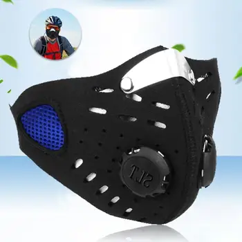 

Protective Mask Sport Cycling Activated Carbon Mouth-Muffle Replaceable Filter Clip Nose Dustproof Haze Prevention