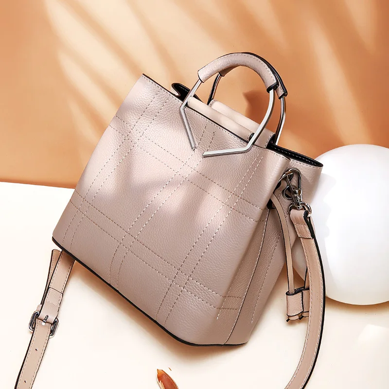 

WOMEN'S Bag WOMEN'S Leather Bags Summer New Style Versitile Fashion Shoulder Full-grain Leather Large Capacity Handbag Glorious