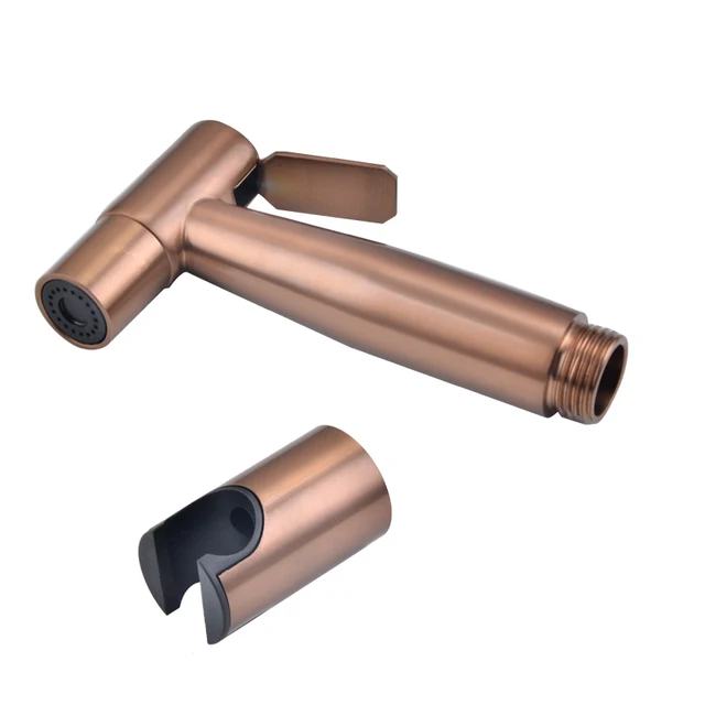 Handheld Bidet Spray Shower Set Toilet Sprayer Douche kit Bidet Faucet,Brushed Nickel,Rose gold Brushed gol 304 Stainless Steel Rose gold 2
