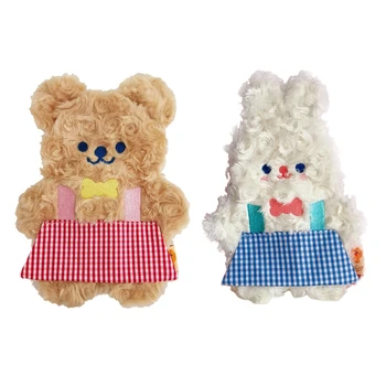 

Kawaii Cute Cartoon Pencil Case Plush Bag for Girls Boys Zipper Makeup Purse Pouch Stationary School Supplies