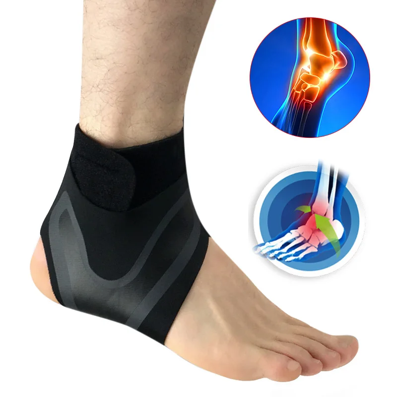 Ankle Brace Support Compression Foot Gym Sport Protector Sleeve Sock Wrap YLY US 