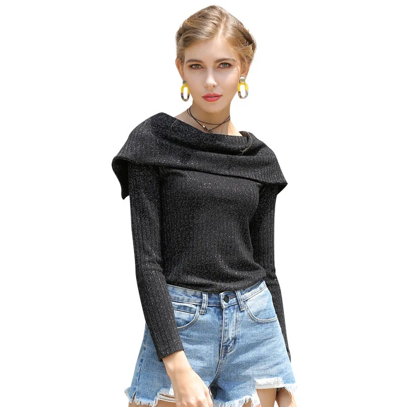 

Women's Wear Fall / Winter 2020 New Slim Fitting Long Sleeve Pullover Bowknot Women's Knitting Top Sweater