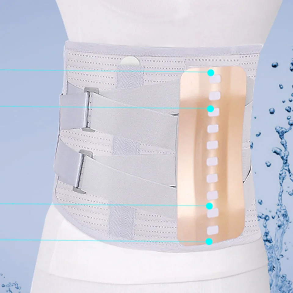 Ортопедический турмалиновый самонагревающийся Магнитный корсет со стальными костями Расширенный пояс для мужчин и женщин поясничная поддержка пояс с 3 шт. подушечкой