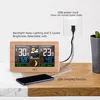 FanJu FJ3378 Digital Alarm Clock Wall Weather Station Indoor Outdoor Temperature Humidity Barometric Forecast Electronic Wat 3
