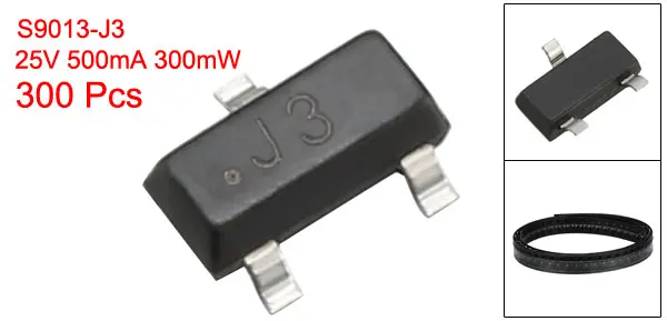 S9013-J3 300pcs ТРАНЗИСТОР uxcell PNP/NPN 25V 500mA 300 mW/36 V 100mA 300 mW/300 V 200mA 300mW поверхностное крепление SOT-23 для коммутационной зоны - Цвет: S9013-J3 300pcs