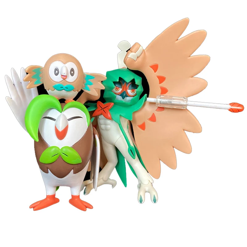 Takara Tomy Pokemon Anime Figures Rowlet Dartrix Decidueye Action Figures  Large Movable Collectible Dolls Model Toys Kids Gifts - Action Figures -  AliExpress