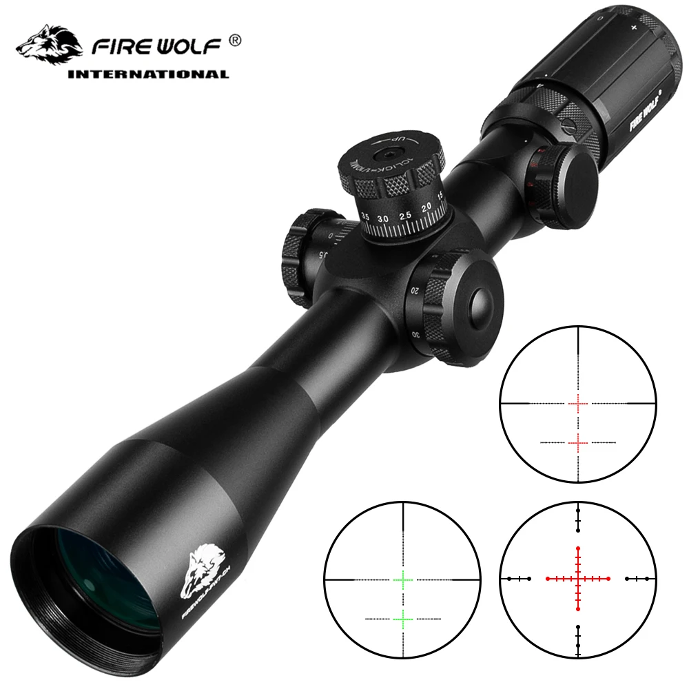 Fire wolf 4 14X44 ИК тактическая оптическая винтовка снайперская область Регулируемый Красный Зеленый Крест