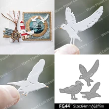 Seagulls Making Scrapbook Metal Cutting Dies Stencil Frame Embossing Template DIY Greeting Card Handmade 2020(China)