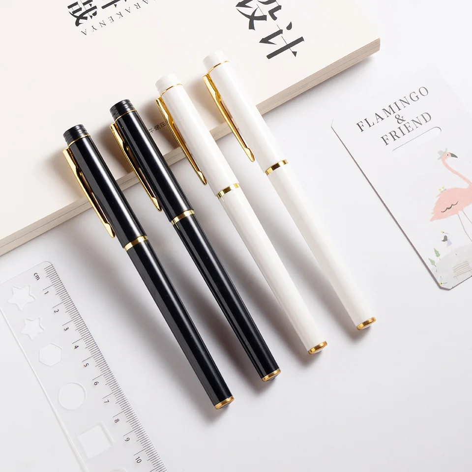 

Luxury Metal gel Pen High Quality Business Writing Signing Calligraphy Pens Office School Stationery Supplies