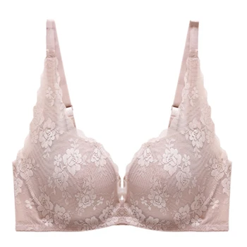 

E lovegirl Khaki Sexy Push Up Bra ABC Size Women Back Closure Bra Lingerie Adjustable Strap Seamless Bra Comfort Gather Brasier