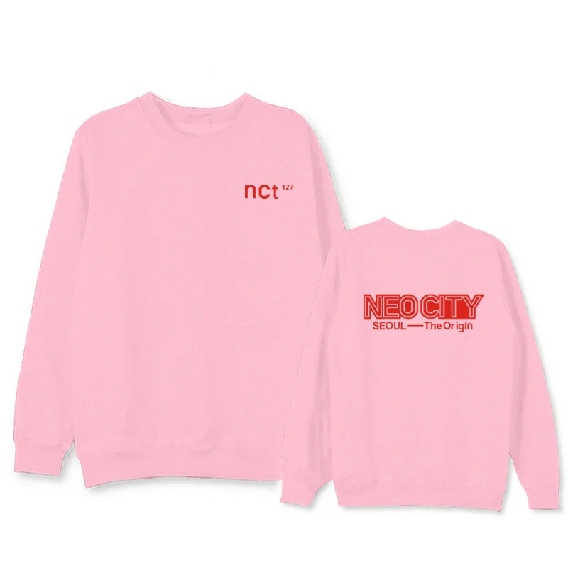 NCT 127 Толстовка Сеульский концертный официальный сопутствующий товар Стиль Знаменитостей круглый вырез пуловер для мужчин и женщин пары должны помочь