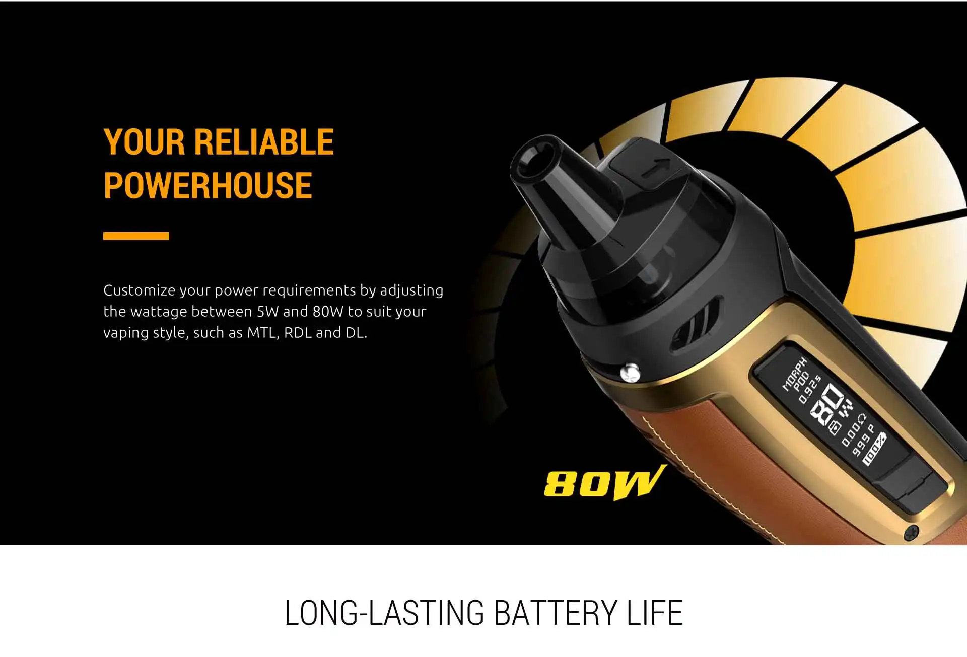 Tanie Oryginalny SMOK Morph Pod 80 Vape Mod 80W z 3000mAh baterii … sklep internetowy