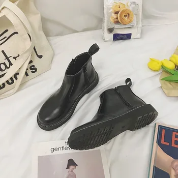 

Martin Boots Women Shoes 2020 Spring and Autumn New British Style Breathable Retro Short Boots Motorcycle Shoes