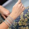 2021 New Fashion Luxury 925 Sterling Silver Tennis women's Bracelets Bangle For Women Christmas Gift Jewelry Wholesale S5877b 3