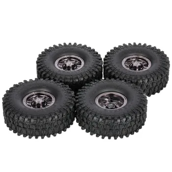 

4PcsAX-5020F 1.9" 120mm Tires Wheels Metal Electroplated Hub for 1:10 RC Car Traxxas Redcat SCX10 AXIAL RC4WD TF2 Rock Crawler