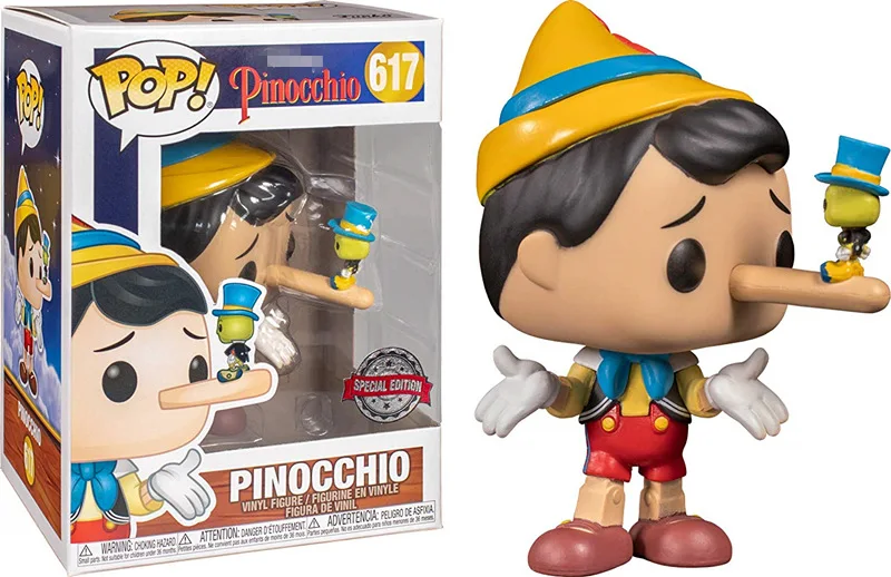 

US Exclusive Official Funko pop Pinocchio with Jiminy Cricket Vinyl Action Figure Collectible Model Toy with Original Box