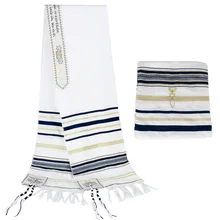New Messianic Jewish Tallit Israel Prayer Shawl Scarf with Talis Bag for Men Women 180*50cm