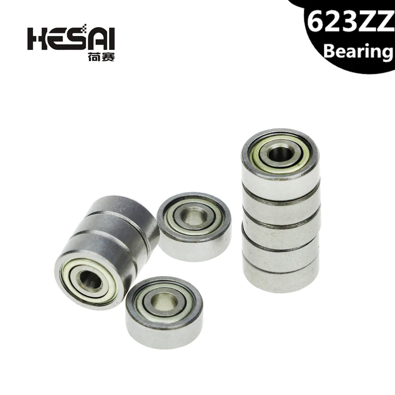 623ZZ Bearing ABEC-5 10PCS 3x10x4mm Miniature 623-2Z Ball Bearings 623 ZZ EMQ Z3V3 Quality