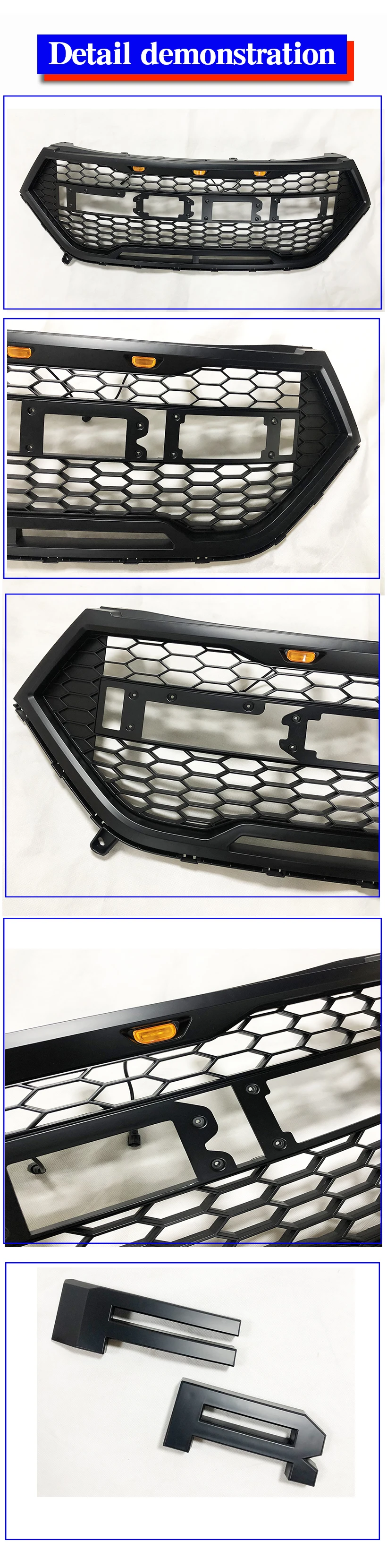 Автомобильные аксессуары передний гоночные решетки решетка ABS raptor решетчатая маска планки Обложка для EDGE