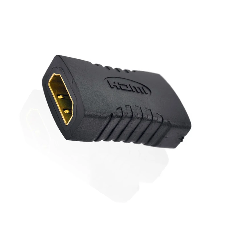 3/5Pcs High Quality Black HDMI Female to Female Extender HDMI2.0 Cable Cord Extension Adapter 1080P For Computer Projector HDTV