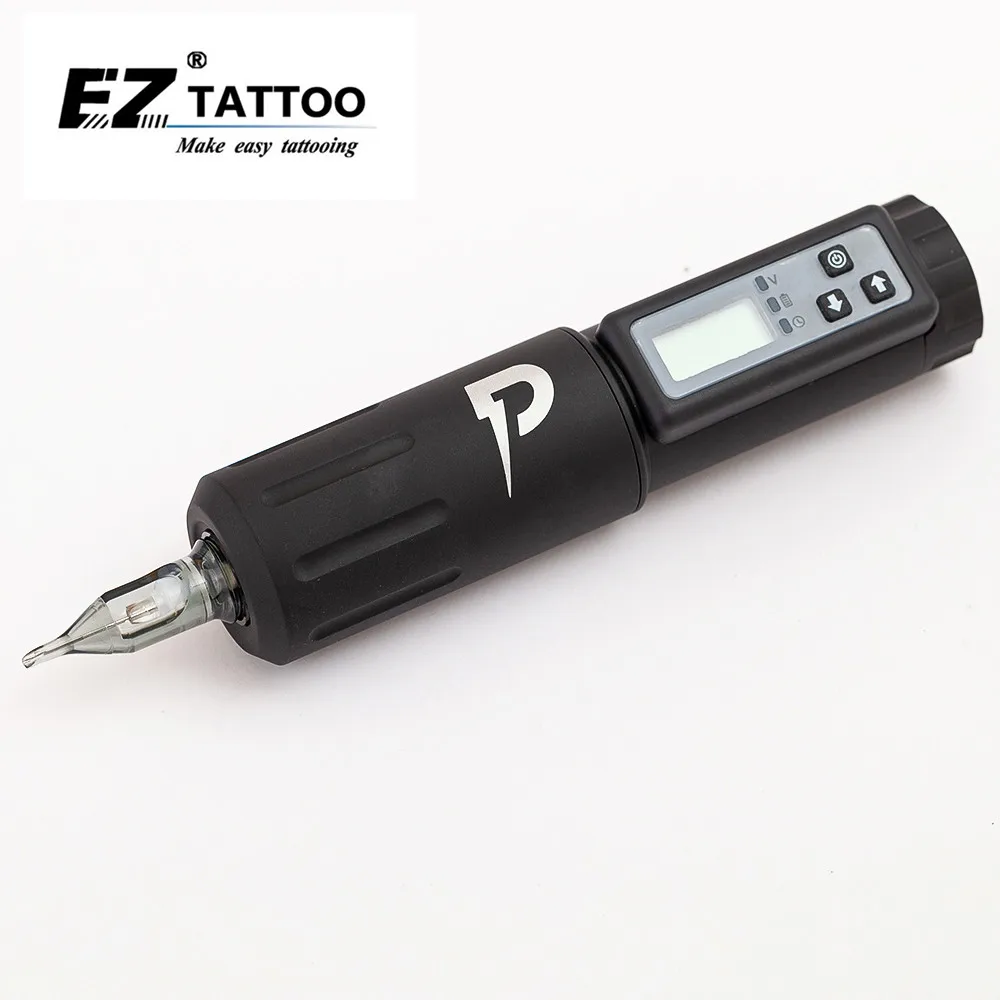 

EZ Portex Wireless Battery Pen Rotary Cartridge Tattoo Machine Pen with LED Display for Cartridge Tattoo Needles Tattoo Supply