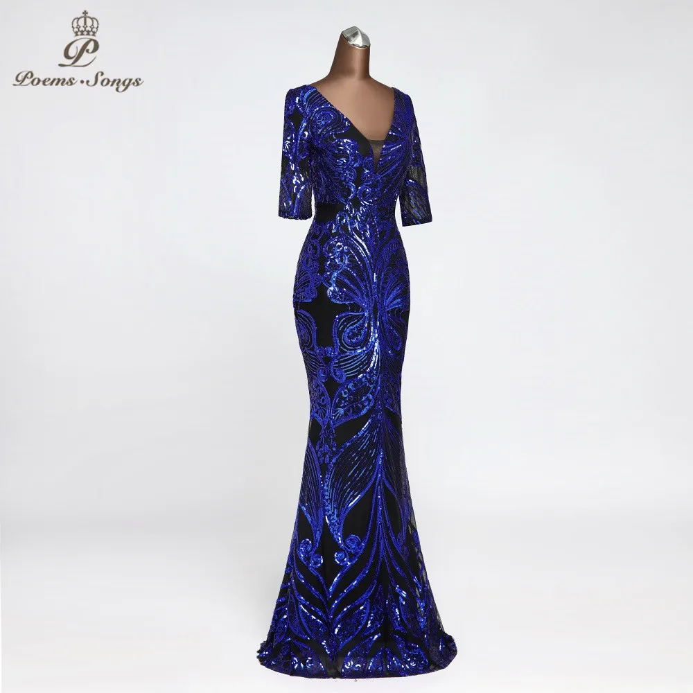 Красивое блестящее вечернее платье, рукав до локтя, vestido de festa, стиль бабочки, длинное вечернее платье, торжественное платье, элегантное платье