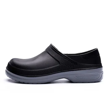 

EVA Hotel Kitchen Clogs Non-slip Waterproof Oil-proof Work Shoes Breathable Resistant Kitchen Cook Chef Shoes Plus Size 39-49