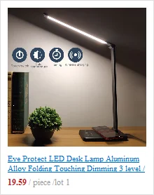 DIDIHOU LED Desk Lamp Foldable Dimmable Touch Table Lamp with Calendar Temperature Alarm Clock table Light night lights