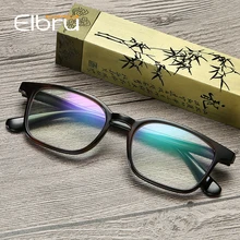 Elbru унисекс, квадратные очки для чтения, для мужчин и женщин, анти-радиационная защита глаз, компьютерные очки с диоптрией+ 1,0 1,5 2,0 2,5 3 3,5