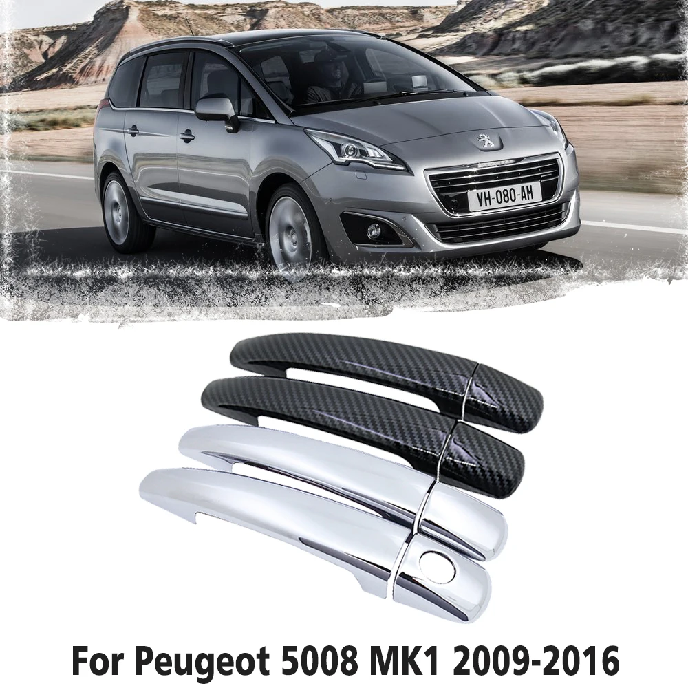 Für Peugeot 5008 2008 ~ 2016 Chrom Türgriff Abdeckung Auto Zubehör