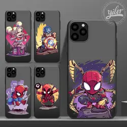 Fundas для iPhone 11 чехол Человек-паук для чехол s iPhone XS 11 Pro Max XR 6S 5 5S SE 6 7 8 Plus чехол для телефона для iPhone 7 8 plus