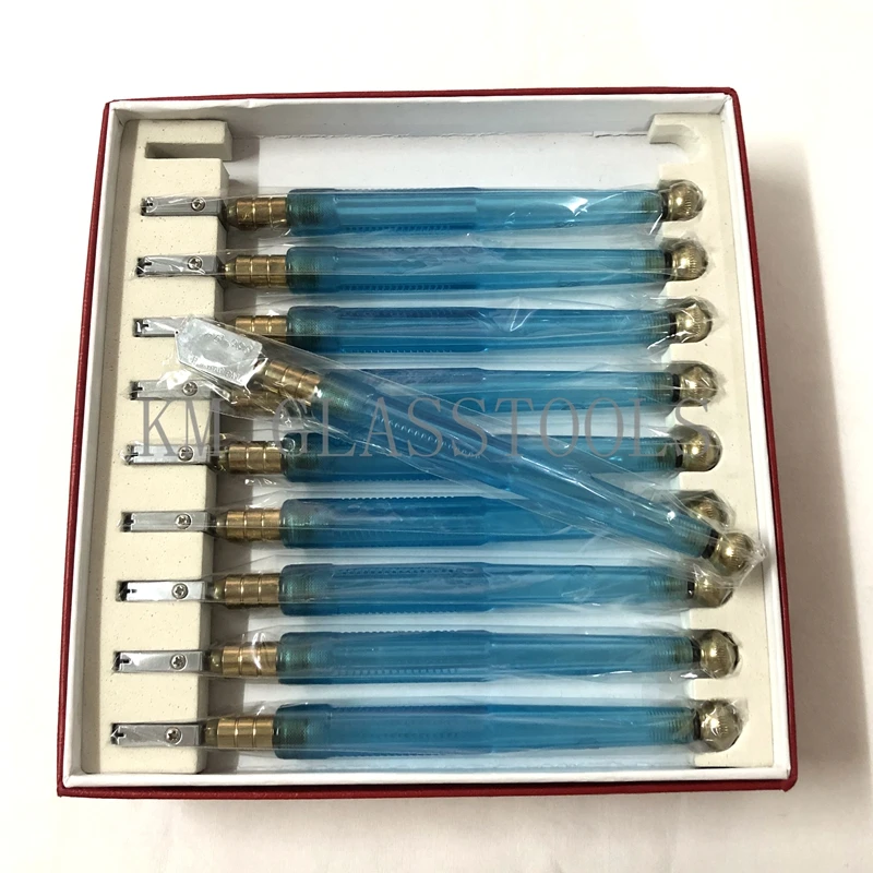 Plastic handle Glass Cutter 10pcs/box Cutting thickness 6-12mm.
