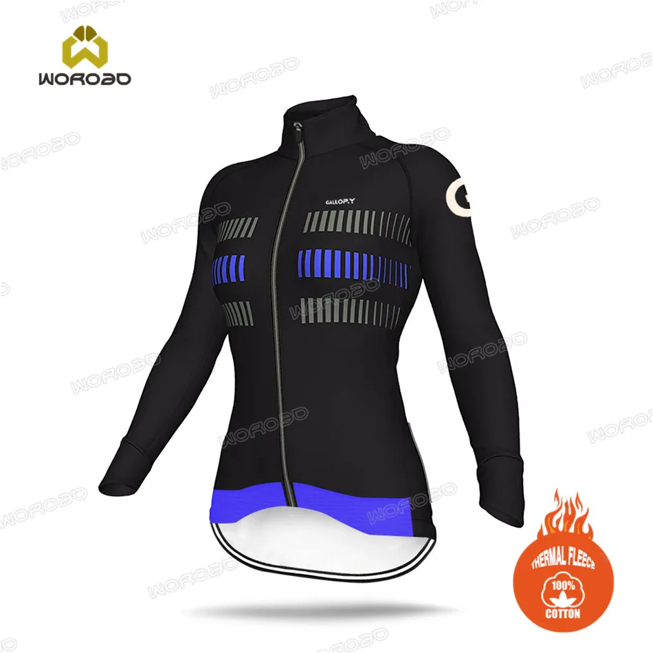 Cycling Clothing Woman Jacket Winter Long Sleeve Race Uniform Keep Warm Jacket Windproof Sweatshirt Female Bike Training Tops