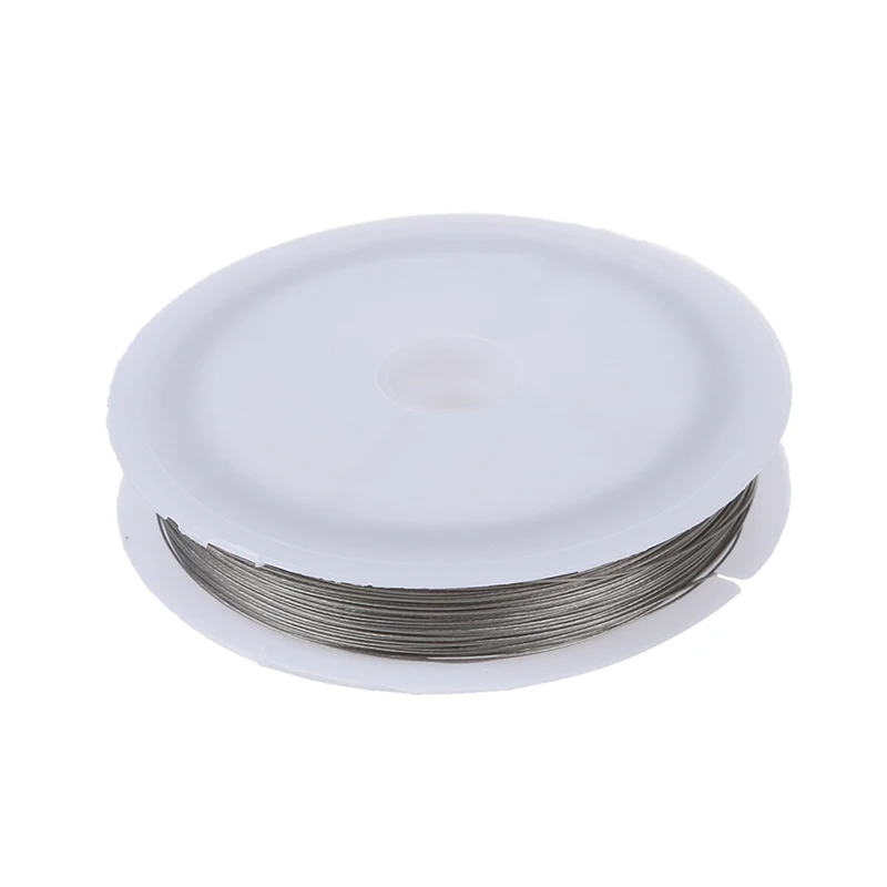 

Tiger Tail Wire for Pearl Thread - 90m / 0.38 mm / Silver