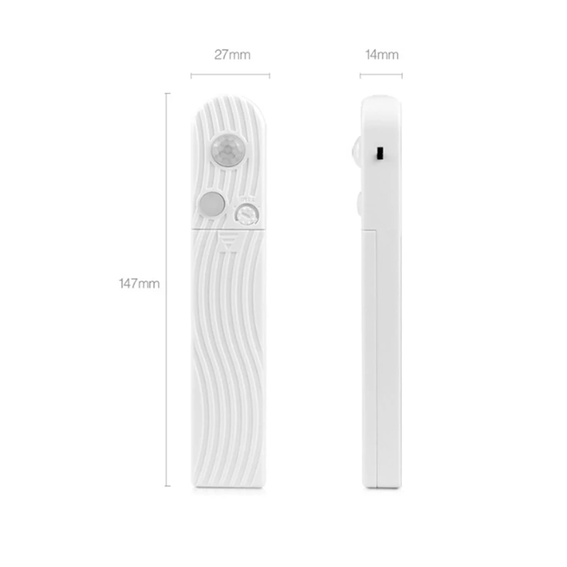 HHO-Infrared Pir Motion Sensor Led Kitchen Light Dc 5V Tape Lamp for Closet Cabinet Wall Decoration Under Bed Light 3Meter