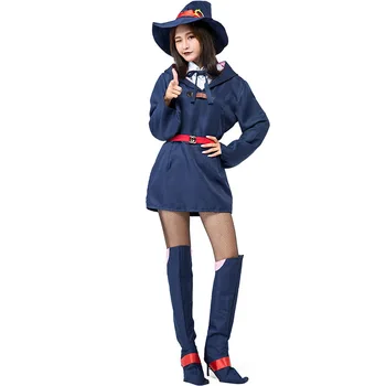 

Women Witch Costume Dress Adult Halloween Anime Witch Cosplay Costume Carnival Party Performance Clothes