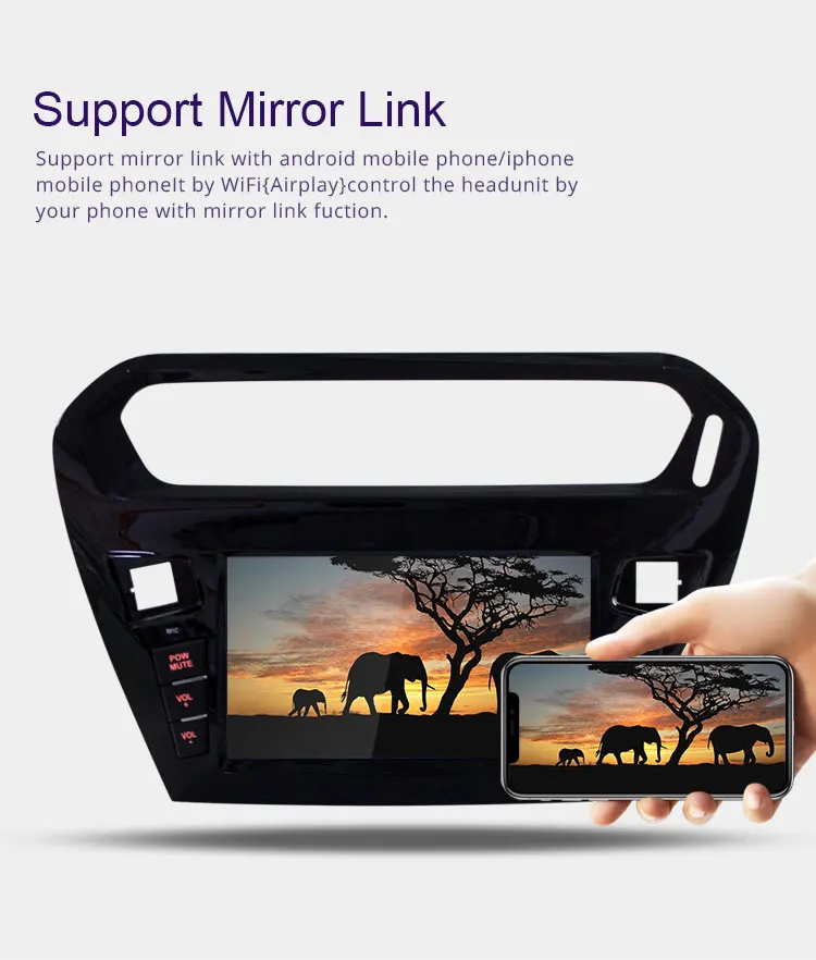 TOPBSNA Android 9,0 автомобильный dvd-плеер для Citroen Elysee peugeot 301- Мультимедиа gps стерео 1Din Автомагнитола wifi 4G+ 64G RDS