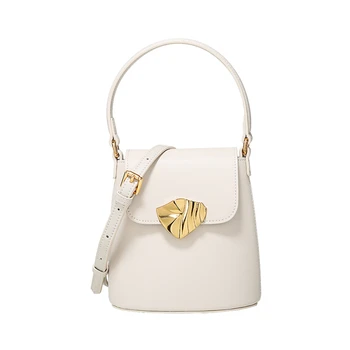 

ITA MOOD Small Bucket Autumn Fresh Women Ins Fashion Crossbody Handbag Macarons Color for Young Girls 2019 Latest