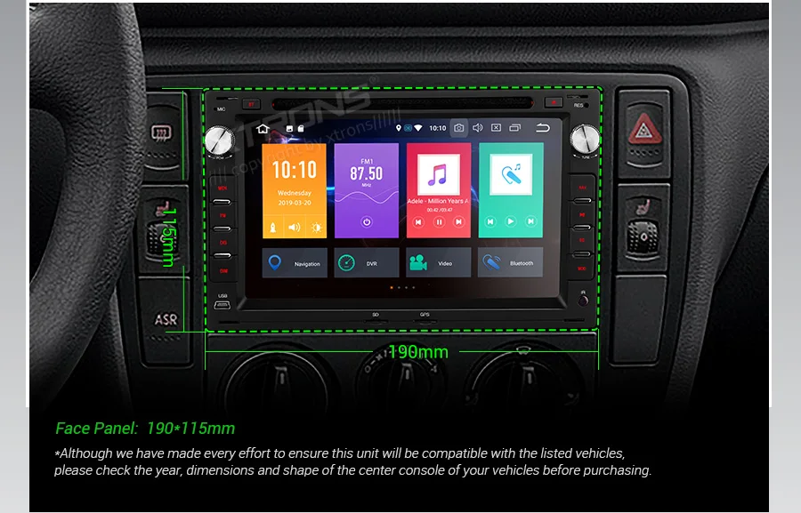Sale XTRONS 7" Android 9.0 Octa Core 64G ROM 4G RAM Car DVD Player Multimedia GPS System Custom Fit for Volkswagen for Seat for Skoda 4