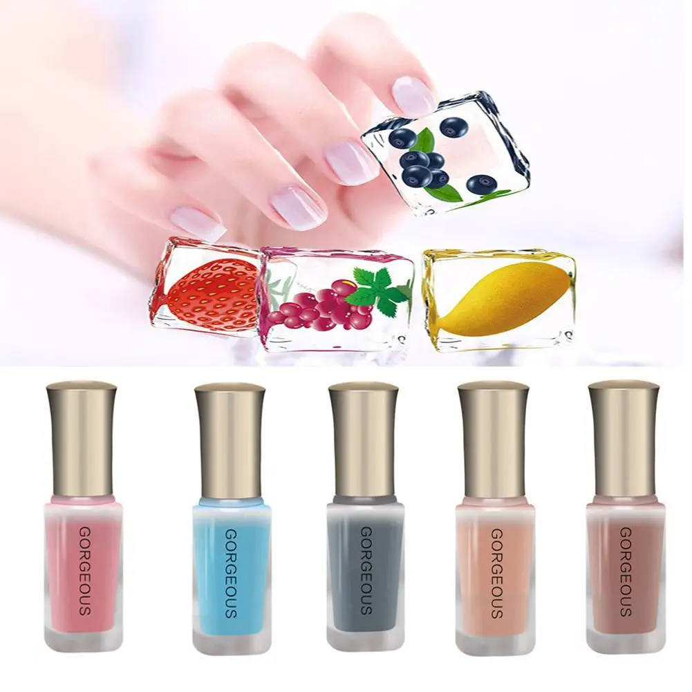 

10ML Translucent Nail Polish Jelly DIY Nail Art Gel Long Lasting Enamel Paint Manicure Tint Polish