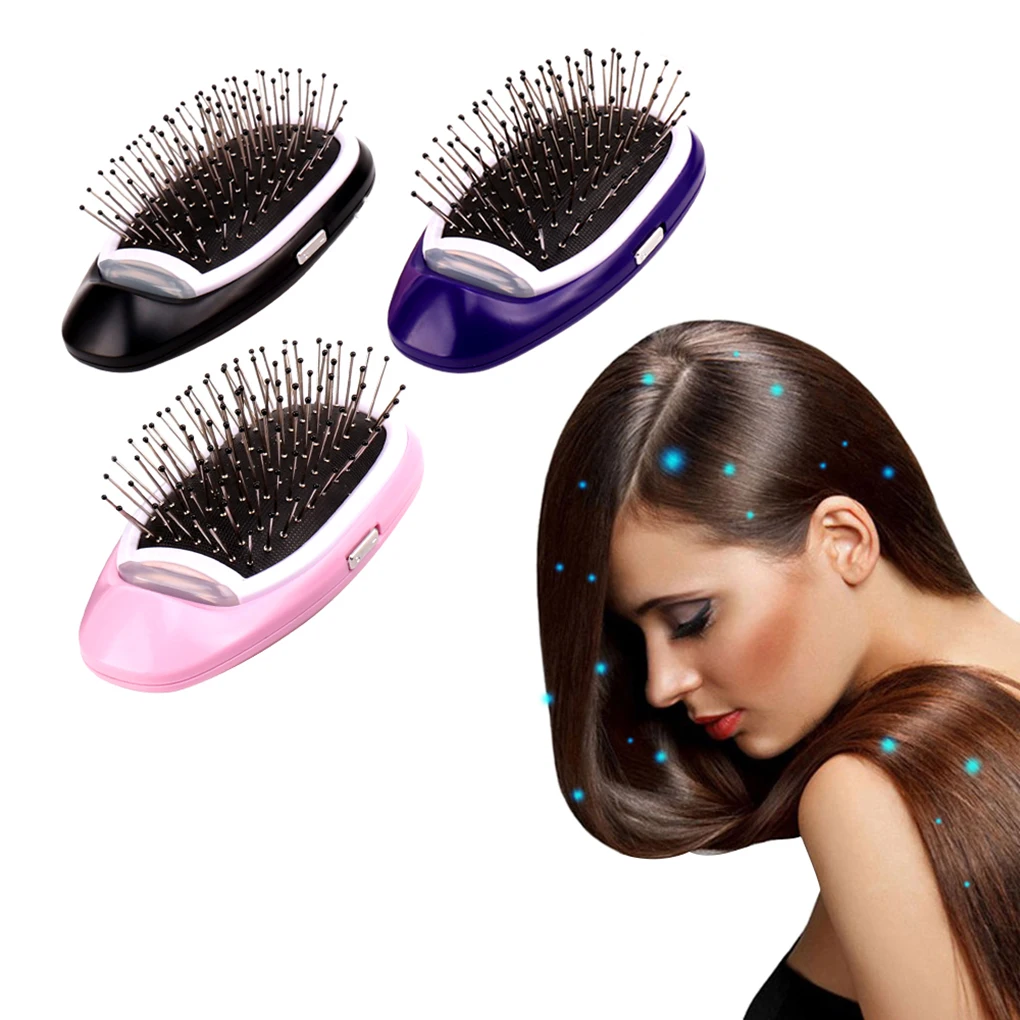Ионная электрическая щетка для волос с отрицательными ионами щетка для волос Антистатическая портативная Массажер для волос щетка для волос воздушная подушка выпрямитель волос