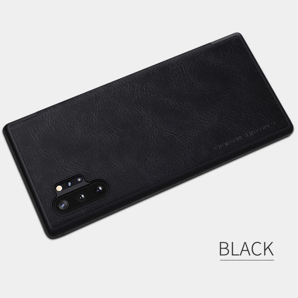 Для samsung Galaxy Note 10 S10 Plus чехол Nillkin Qin Роскошный кожаный чехол-книжка для samsung S10 Note 10 Plus Nilkin чехол для телефона