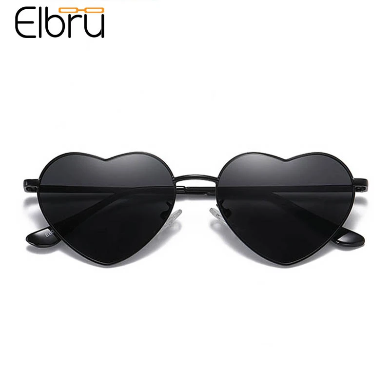 big sunglasses for women Elbru Retro Heart Shaped Sunglasses Fashion Polarized Sun Glasses Ultralight Clear Colorful Eyewear For Women UV400 Sunshades coach sunglasses