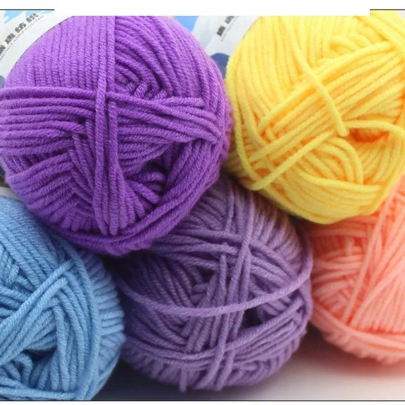 Больше цветов 25 г красочные чесаные мягкие детские хлопчатобумажная пряжа молочного цвета волокна бархат пряжа для ручного вязания вязальная пряжа для DIY свитер