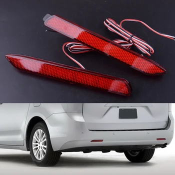 

beler 1 Pair 12V LED Rear Red Lens Bumper Reflector Light Brake Stop Lamp fit for Toyota Camry Lexus Reiz Sienna Venza Matrix
