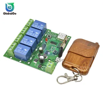 

5V 12V 4-channel relay module For arduino 5-32V WIFI relay switch module +433 remote control App Control
