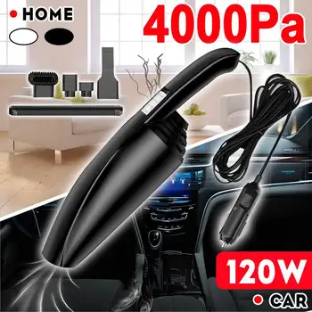 

Portable 120W Car Vacuum Cleaner Car Handheld Vacuum Cleaner Mini Vacuum Cleaner For Home Car 4Kpa Powerful Vaccum Cleaner